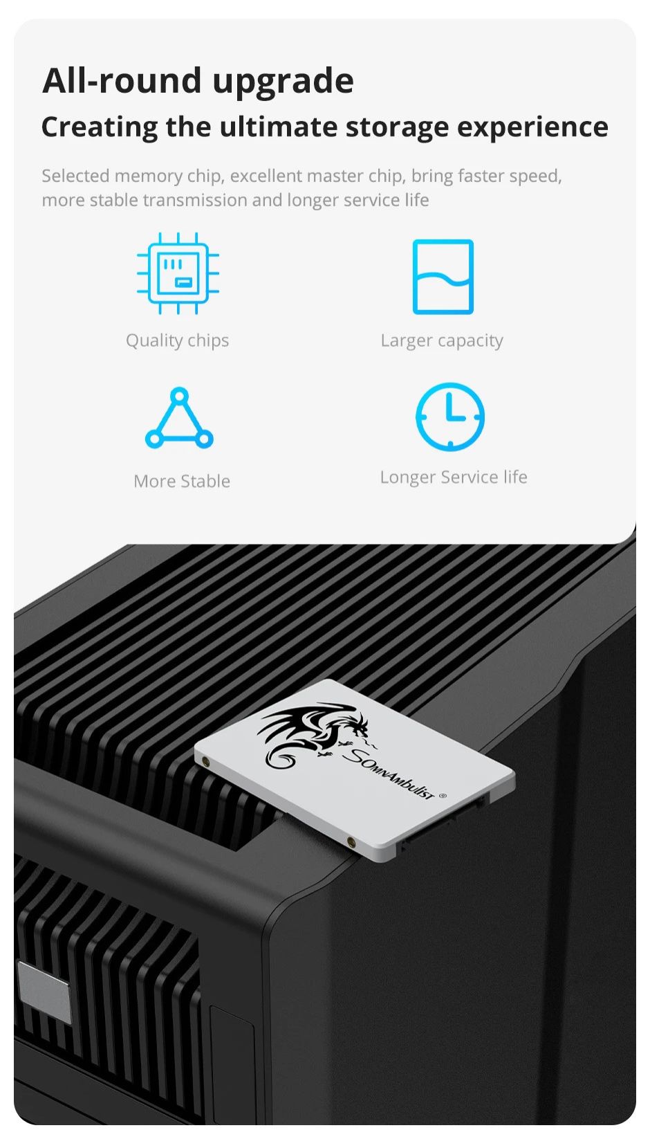 SomnAmbulist SSD 2.5 64GB 128GB for Laptop Desktop Solid State Drive Sata3 64GB 128GB