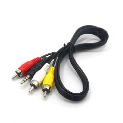 3.5mm to RCA AV Stereo Audio Video Output Cable 1.2M