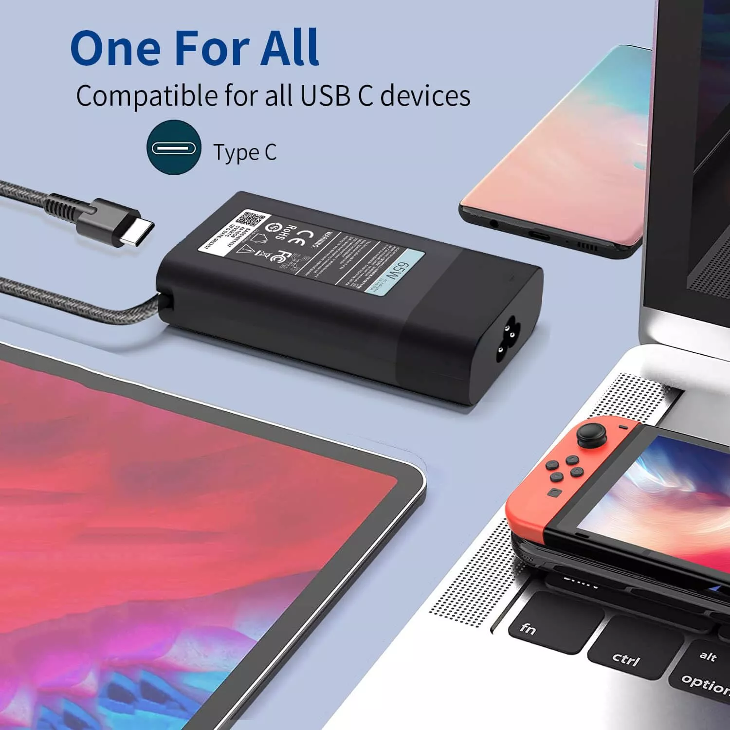 Lenovo 65W USB Type-C Fast Charging Laptop Charger – Original AC Adapter for ThinkPad, IdeaPad & USB-C Notebooks – Safe, Reliable Power Supply Kenya. on offer