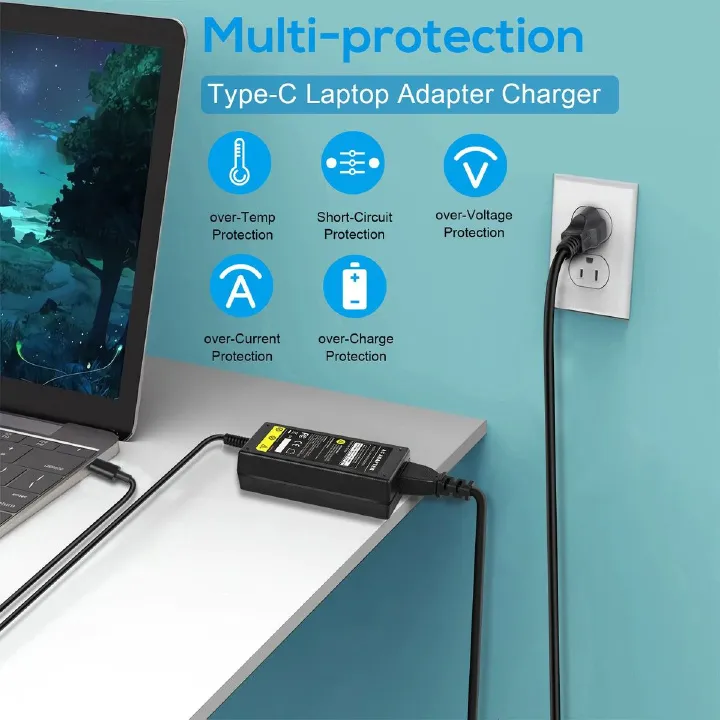 Lenovo 65W USB Type-C Fast Charging Laptop Charger – Original AC Adapter for ThinkPad, IdeaPad & USB-C Notebooks – Safe, Reliable Power Supply Kenya. on offer