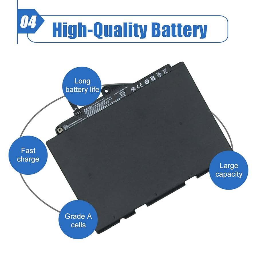 HP SN03XL Original Laptop Battery for EliteBook 820 G3 / 725 G3 / 820 G4 – Replacement Internal Battery, Long-Lasting Power.
