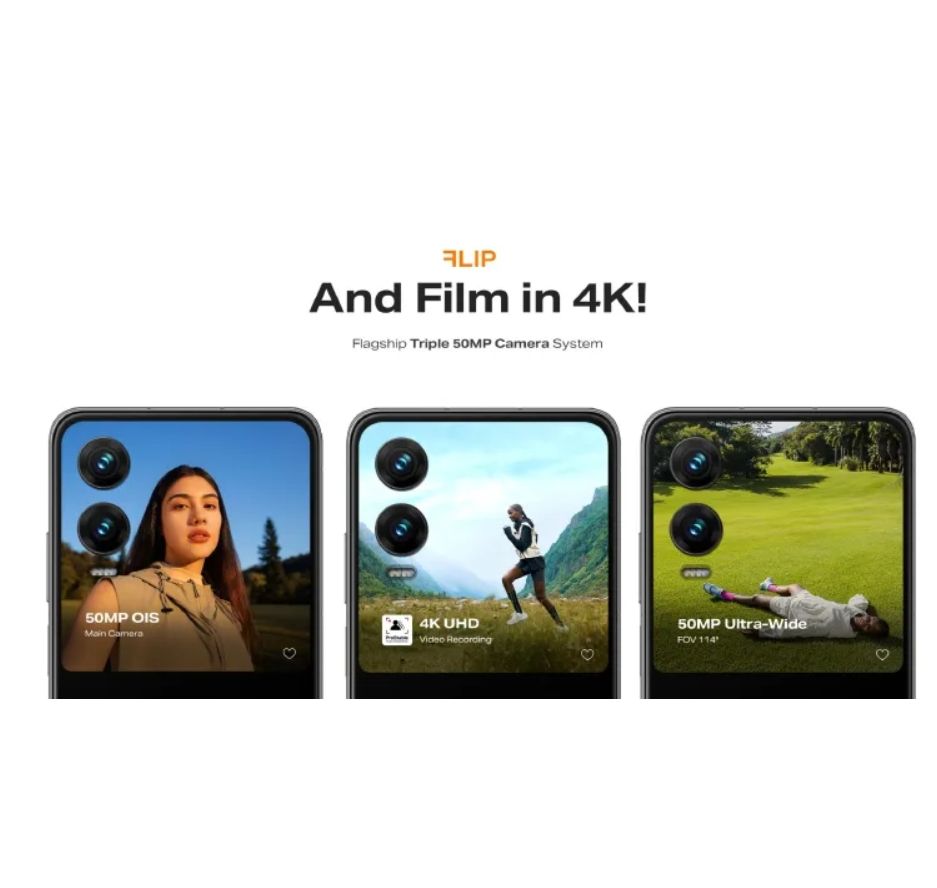 [Brand New] Infinix Zero Flip 5G 512GB ROM+8GB RAM 6.9" Foldable LTPO AMOLED 120Hz Display 50+50MP Camera MediaTek Dimensity 8020 4720mAh Battery 70W Fast Charge Flip Smart Phone