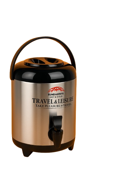 Sundabests 5.8L Tea Urn 🍵 | Keeps Hot & Cold for Hours 🔥❄️ | Stainless Steel Travel & Leisure Dispenser | Perfect for Tea, Coffee, Porridge & Parties 🎉 | Durable & Portable Handle