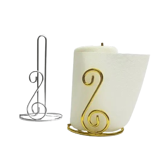 ✨ Luxury Metal Tissue Holder Stand – Decorative Napkin & Tissue Roll Holder for Kitchen, Dining Table, Living Room – Elegant Silver & Gold Finish, Stylish Modern Design ✨