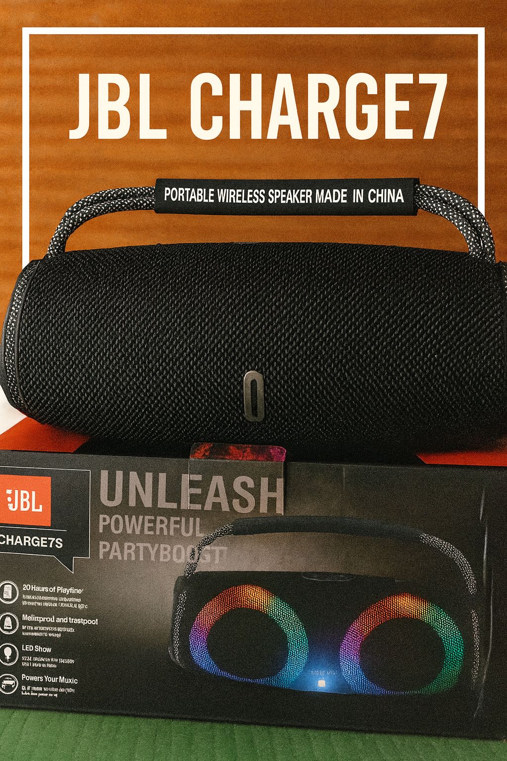 🔥 JBL Charge 7S Portable Bluetooth Speaker – Powerful JBL Pro Sound, Deep Bass, 20H Playtime, Waterproof & Dustproof IP67, Built-in Power Bank, PartyBoost Wireless Pairing 🔥