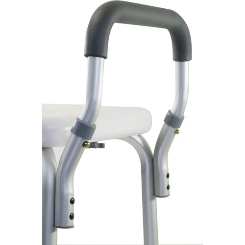 1 Folding Steel Bedside Commode Chair, Portable Toilet, Supports Individuals Weighing Up To 150Kg, with 7.5 Qt. Bucket and 13.5 Inch Seat, Grey
1 Folding Steel Bedside Commode Chair, Portable Toilet,
