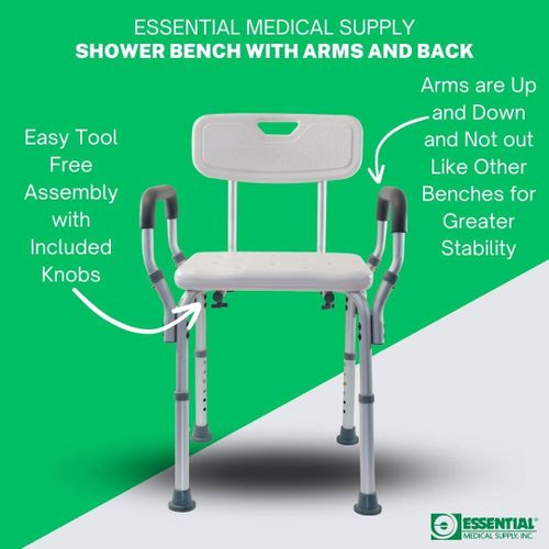 1 Folding Steel Bedside Commode Chair, Portable Toilet, Supports Individuals Weighing Up To 150Kg, with 7.5 Qt. Bucket and 13.5 Inch Seat, Grey
1 Folding Steel Bedside Commode Chair, Portable Toilet,