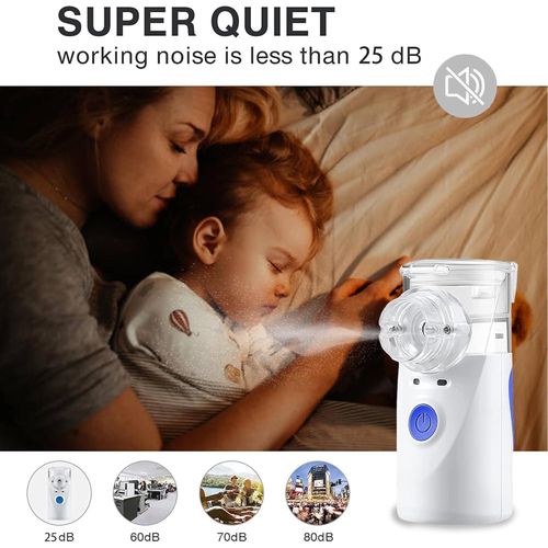 Portable Rechargeable Ultrasonic Nebulizer - Handheld Mini Electric Mesh Inhaler for Asthma Treatment
Portable Rechargeable Ultrasonic Nebulizer - Handheld Mini Electric Mesh Inhaler for Asthma Treatm