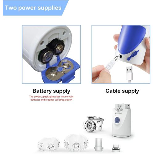 Portable Rechargeable Ultrasonic Nebulizer - Handheld Mini Electric Mesh Inhaler for Asthma Treatment
Portable Rechargeable Ultrasonic Nebulizer - Handheld Mini Electric Mesh Inhaler for Asthma Treatm
