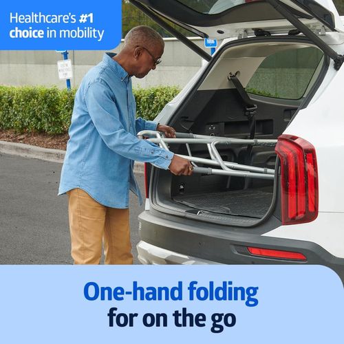 Lightweight Two Button Folding Walker with 5" Wheels, Aluminum Frame-Walking frame with wheels
Lightweight Two Button Folding Walker with 5" Wheels, Aluminum Frame-Walking frame with wheels
Lightweigh