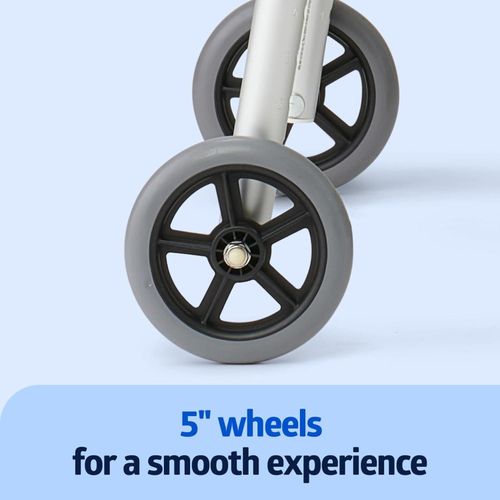 Lightweight Two Button Folding Walker with 5" Wheels, Aluminum Frame-Walking frame with wheels
Lightweight Two Button Folding Walker with 5" Wheels, Aluminum Frame-Walking frame with wheels
Lightweigh