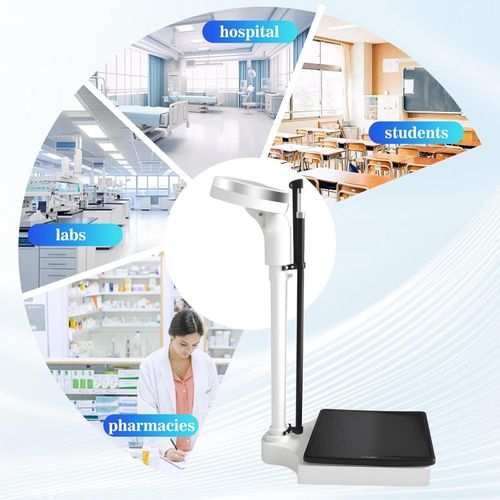 Physician Beam Scale, Classic Mechanical Beam Scales with Large Round Dial, Height and Weight Scale, Dual Reading KG/LB (A)
Physician Beam Scale, Classic Mechanical Beam Scales with Large Round Dial,