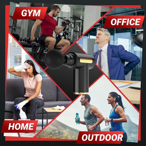 Massage Gun, Small Travel Tool, Massage Gun Deep Tissue,Percussion Handheld Portable Muscle Massager Tool for Full Body Pain Relief, Ideal Gifts for Men, Women(Black)
Massage Gun, Small Travel Tool, M