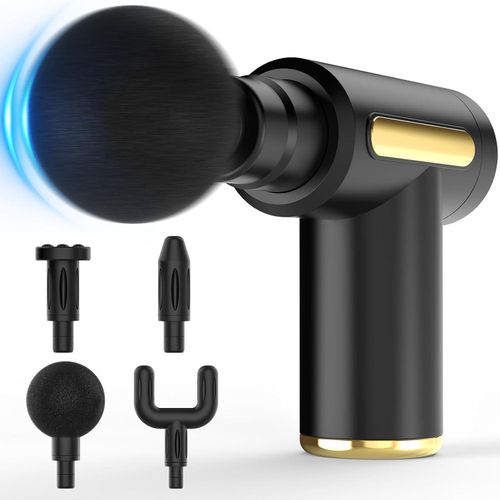 Massage Gun, Small Travel Tool, Massage Gun Deep Tissue,Percussion Handheld Portable Muscle Massager Tool for Full Body Pain Relief, Ideal Gifts for Men, Women(Black)
Massage Gun, Small Travel Tool, M