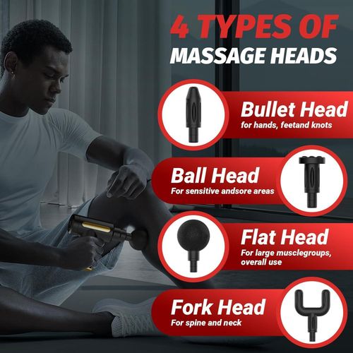 Massage Gun, Small Travel Tool, Massage Gun Deep Tissue,Percussion Handheld Portable Muscle Massager Tool for Full Body Pain Relief, Ideal Gifts for Men, Women(Black)
Massage Gun, Small Travel Tool, M
