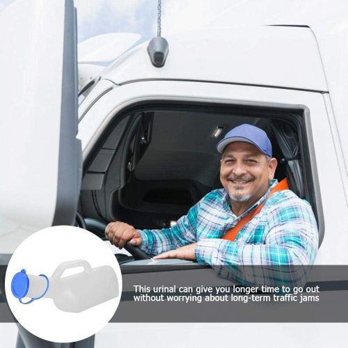 Male Urine Bottle, 800Ml Portable Urinals for Men, Outdoor Urine Storage Mobile Toilet, Urine Collector with Lid Kids Adults for Travel Container Truckers Hospitals
Male Urine Bottle, 800Ml Portable U