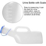 Male Urine Bottle, 800Ml Portable Urinals for Men, Outdoor Urine Storage Mobile Toilet, Urine Collector with Lid Kids Adults for Travel Container Truckers Hospitals
Male Urine Bottle, 800Ml Portable U