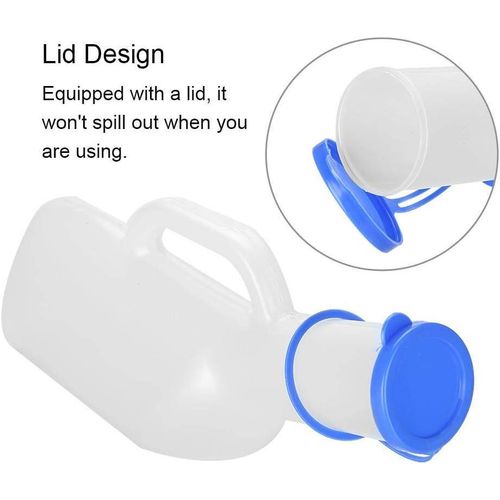 Male Urine Bottle, 800Ml Portable Urinals for Men, Outdoor Urine Storage Mobile Toilet, Urine Collector with Lid Kids Adults for Travel Container Truckers Hospitals
Male Urine Bottle, 800Ml Portable U