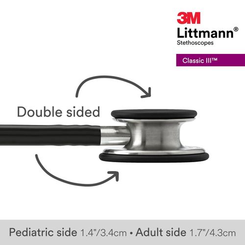 3M Littmann Classic III Monitoring Stethoscope, 5620, More Than 2X as Loud, Weighs Less, Stainless Steel Chestpiece, 27" B
3M Littmann Classic III Monitoring Stethoscope, 5620, More Than 2X as Loud, W