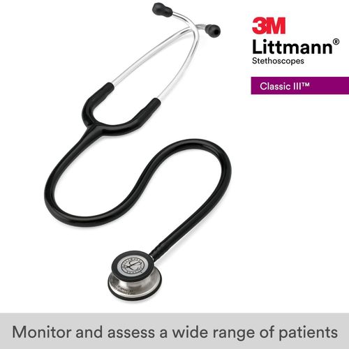 3M Littmann Classic III Monitoring Stethoscope, 5620, More Than 2X as Loud, Weighs Less, Stainless Steel Chestpiece, 27" B
3M Littmann Classic III Monitoring Stethoscope, 5620, More Than 2X as Loud, W