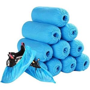 100 Pack450grams Disposable Shoe Covers Durable Waterproof & Anti-Slip Boot Covers