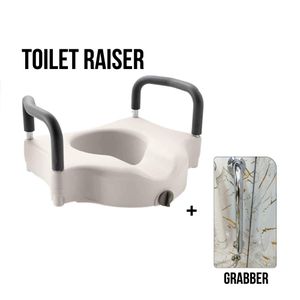 TOILET SEAT RAISER WITH ARMREST