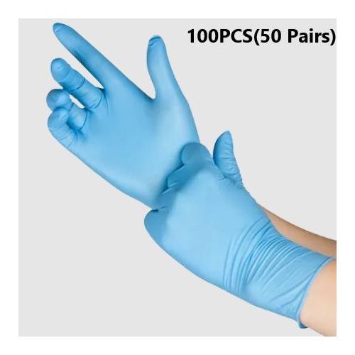 Box of 100 Disposable Nitrile Gloves - Latex-Free Blue Food Grade Tattoo BBQ Mechanic Cleaning Vinyl
Box of 100 Disposable Nitrile Gloves - Latex-Free Blue Food Grade Tattoo BBQ Mechanic Cleaning Viny