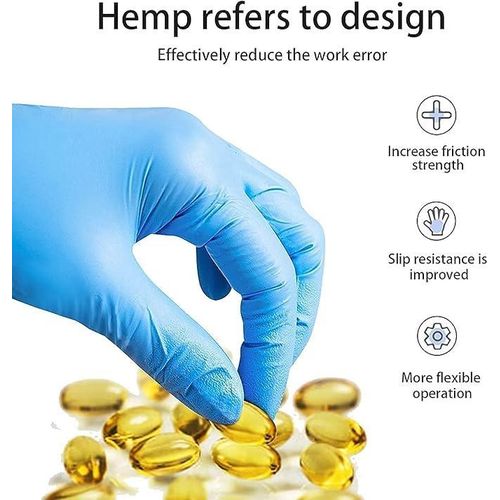 Box of 100 Disposable Nitrile Gloves - Latex-Free Blue Food Grade Tattoo BBQ Mechanic Cleaning Vinyl
Box of 100 Disposable Nitrile Gloves - Latex-Free Blue Food Grade Tattoo BBQ Mechanic Cleaning Viny