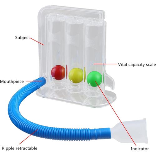 3-Ball Deep Breathing Trainer Capacity Training Device Incentives Spirometer Spirometry Breathing Exercises and Measure Deep Breathing Trainer
3-Ball Deep Breathing Trainer Capacity Training Device In