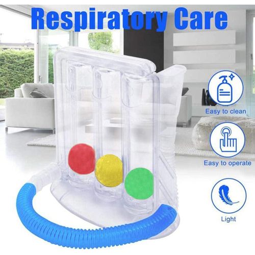 3-Ball Deep Breathing Trainer Capacity Training Device Incentives Spirometer Spirometry Breathing Exercises and Measure Deep Breathing Trainer
3-Ball Deep Breathing Trainer Capacity Training Device In
