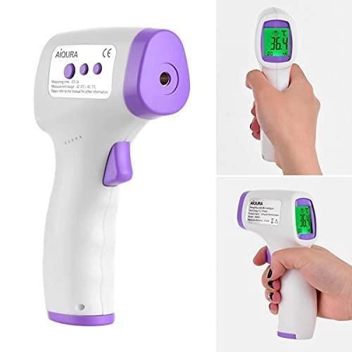 AIQURA Infrared Digital Temperature Meter with Digital Display and Memory for Reading Storage
Medical Fever Infrared Thermometer Digital Non-contact Laser Body Baby Adult Forehead Temperature