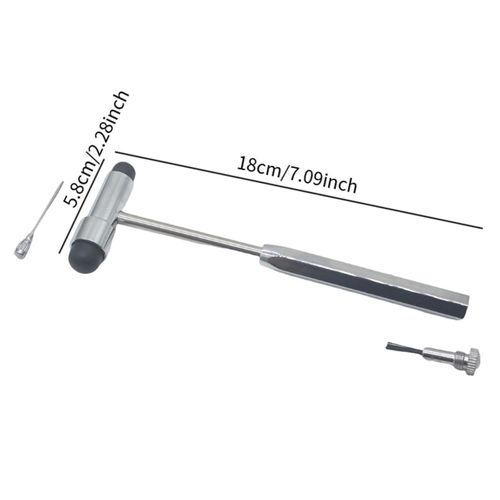 Neurological Multifunctional Hammer Percussor Diagnostic Reflex Patella Percussion Leg Body Nerve Test Massage Buck Hammer
Neurological Multifunctional Hammer Percussor Diagnostic Reflex Patella Percu