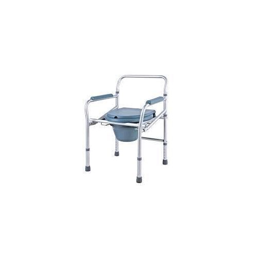Foldable Commode Chair Folding Commode Chair Stainless Steel Portable Camping Toilet Chair Bedside Toilet Height Adjustable Settings for Pregnant Women Lightweight Commode
Foldable Commode Chair