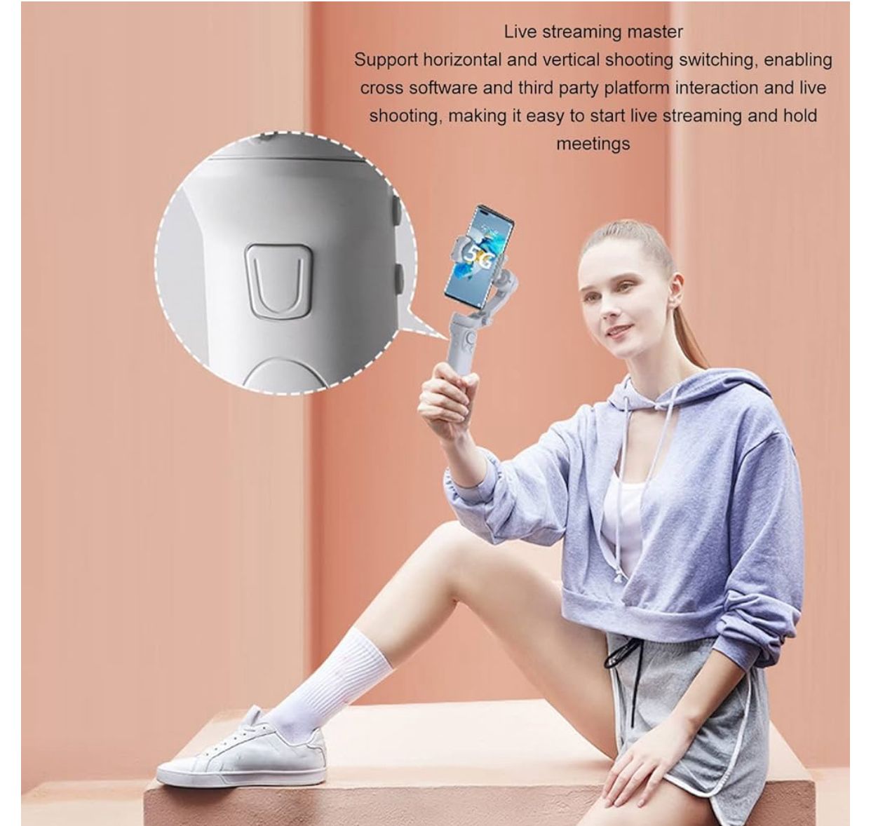 📸 F5 3-Axis Foldable Handheld Gimbal