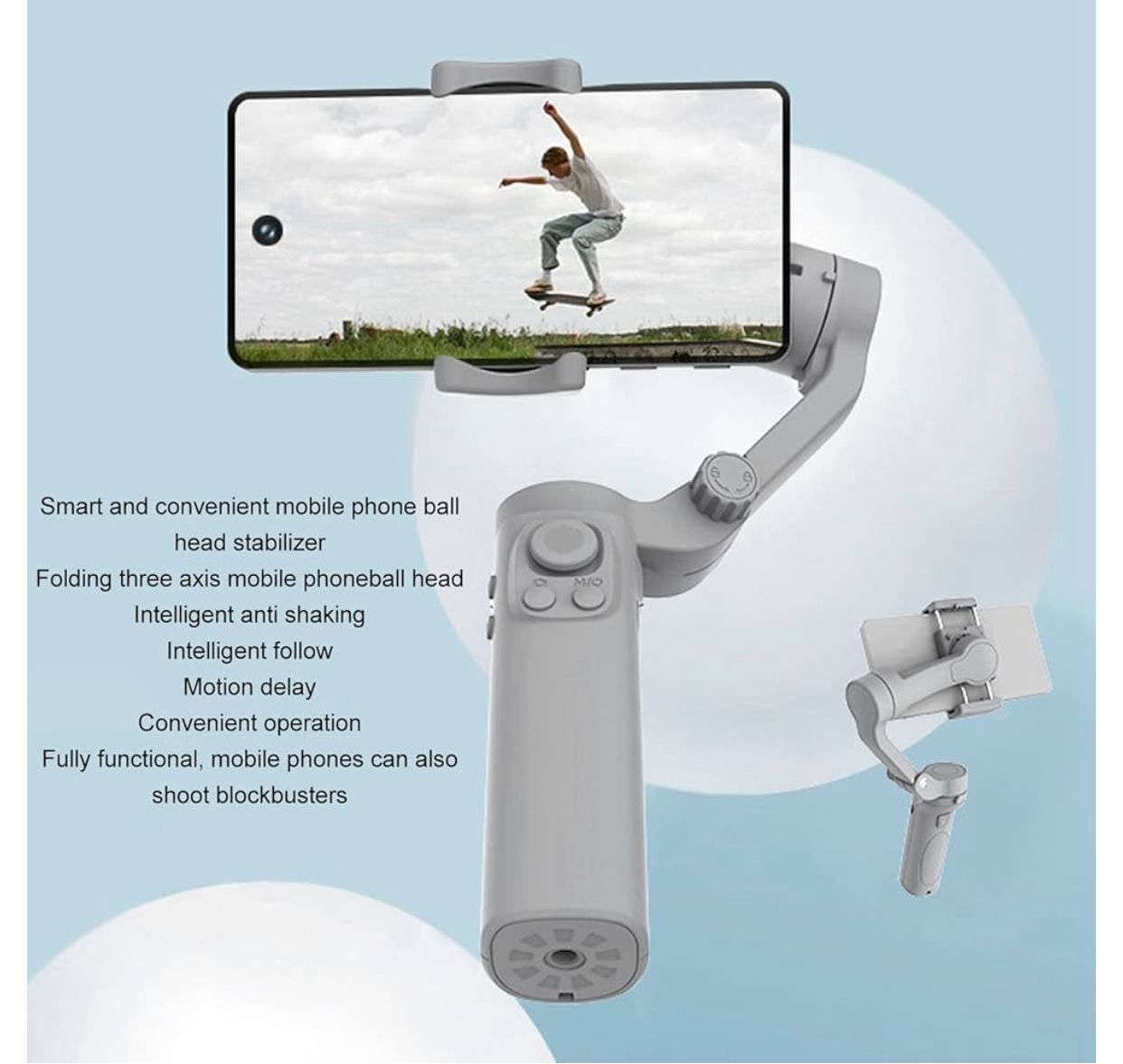 📸 F5 3-Axis Foldable Handheld Gimbal