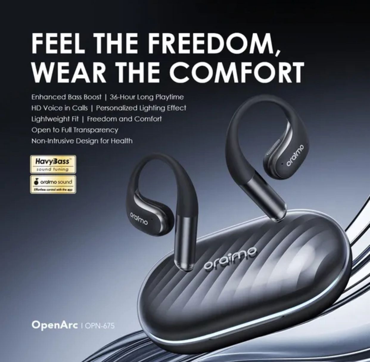 🔹 Oraimo OpenArc OPN-675 Open-Ear Earphones