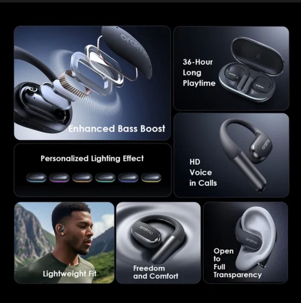 🔹 Oraimo OpenArc OPN-675 Open-Ear Earphones