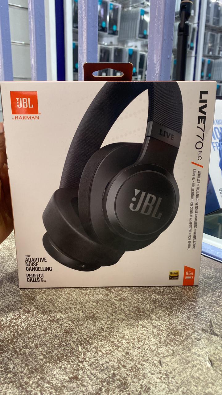 JBL Live 770NC Wireless Over-Ear Headphones – Adaptive Noise Cancelling, Hi-Res Audio, 65H Battery Life