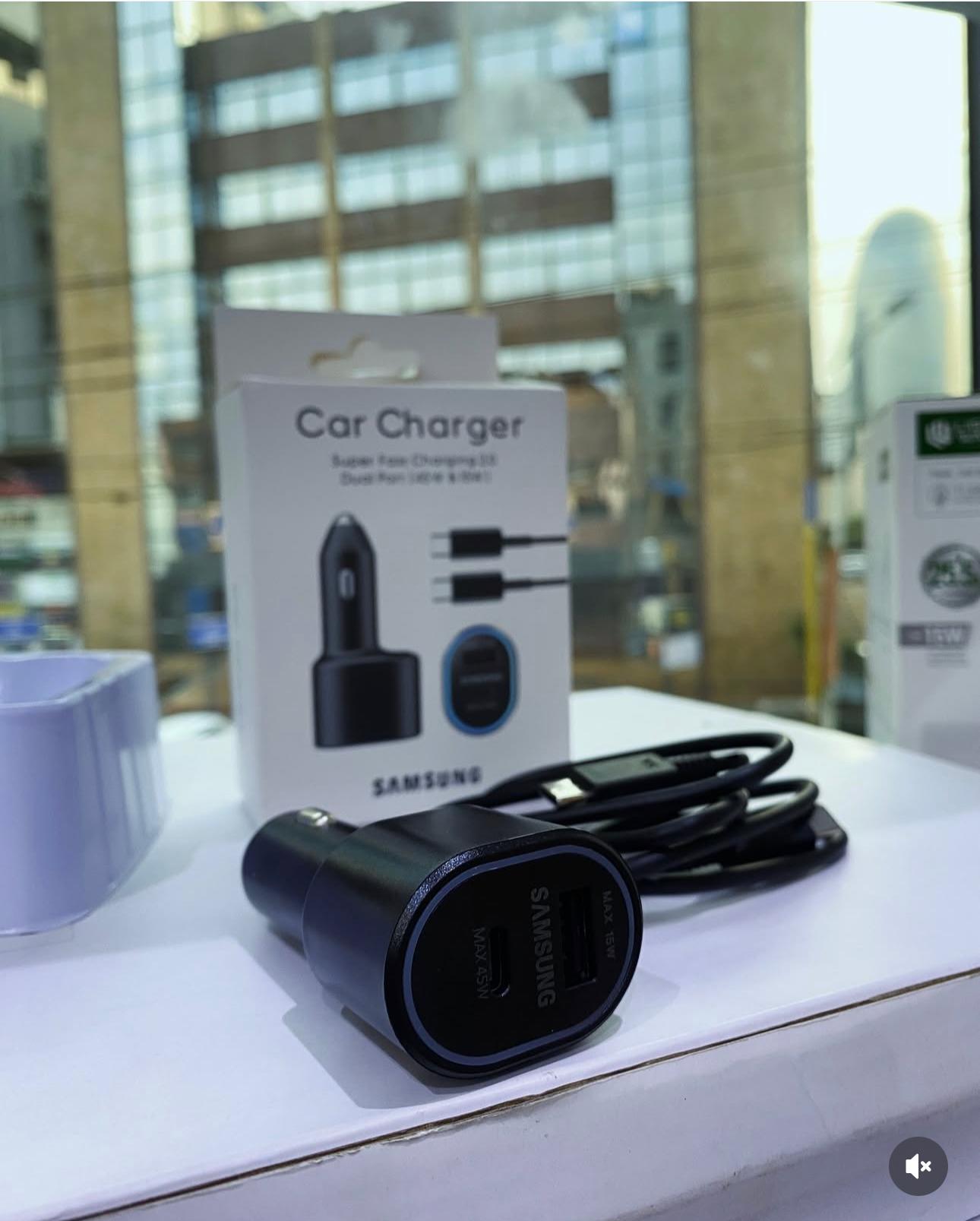Samsung Super Fast Dual Port Car Charger (45W + 15W)