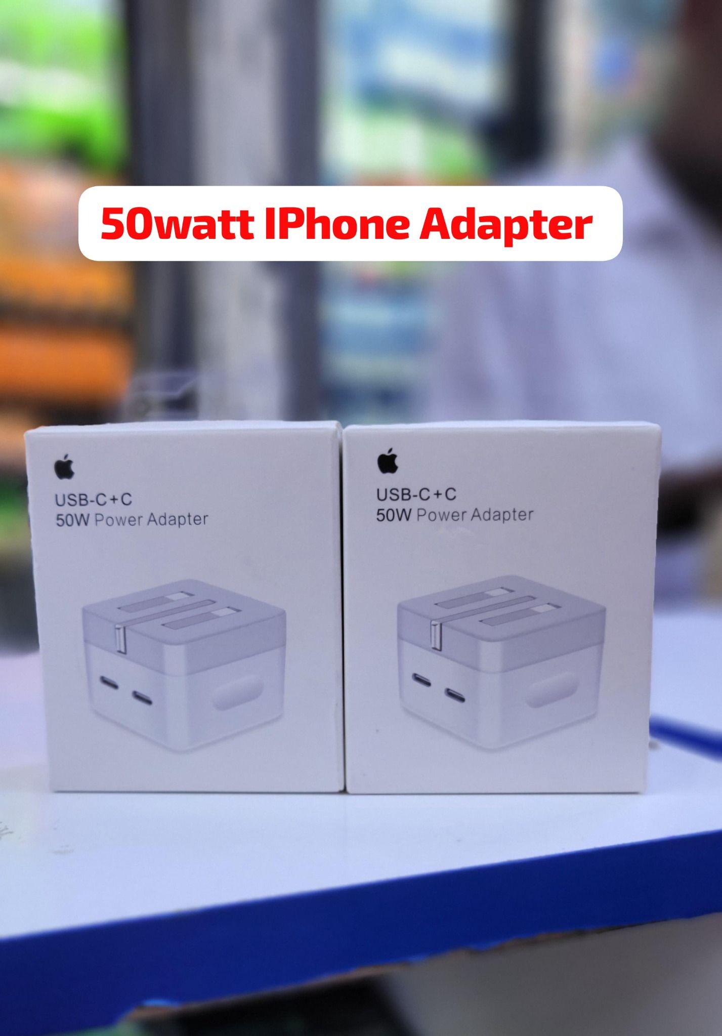 🔌 50W iPhone USB-C + C Fast Charger Adapter
