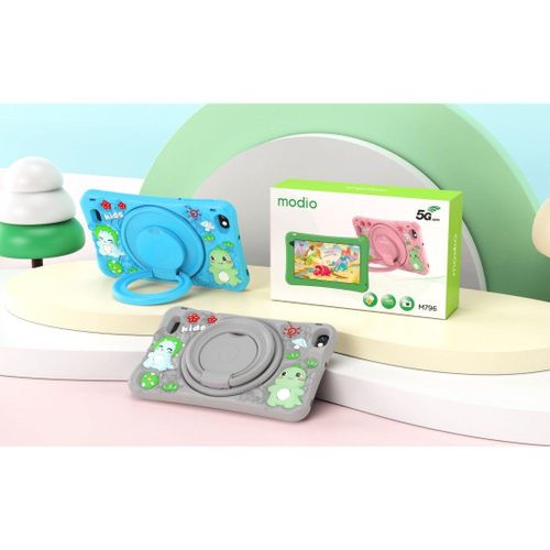 Modio KIDS STUDY TABLETS 256GB/6GB 5G 4000MAH WITH SIMCARD SLOT SILICONE COVER,TOUCH PEN