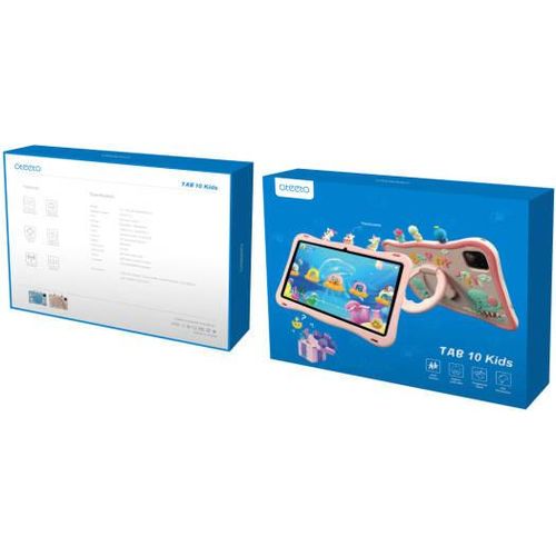 oteeto Tab 10 Kids, 10.1-Inch Display, Kids Tablet, 6GB RAM, 128GB ROM, 8000mAh Battery, Child-Friendly Design, Android 13.0