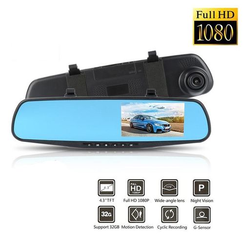 1080P Lens Car Digital Video Recorder Camera Monitor Dual Dash Camera Recorder Rearview Mirror