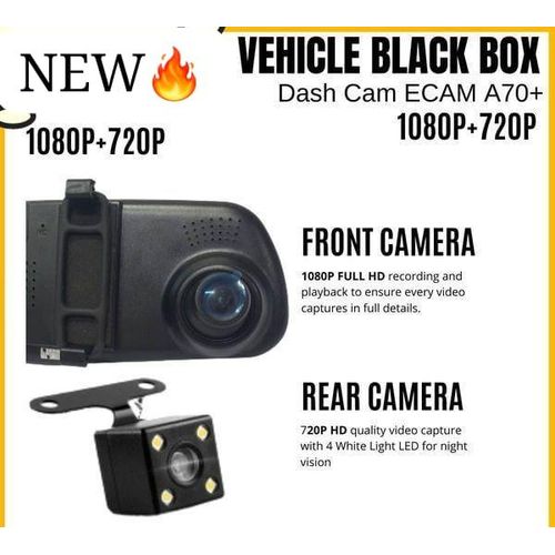 1080P Lens Car Digital Video Recorder Camera Monitor Dual Dash Camera Recorder Rearview Mirror