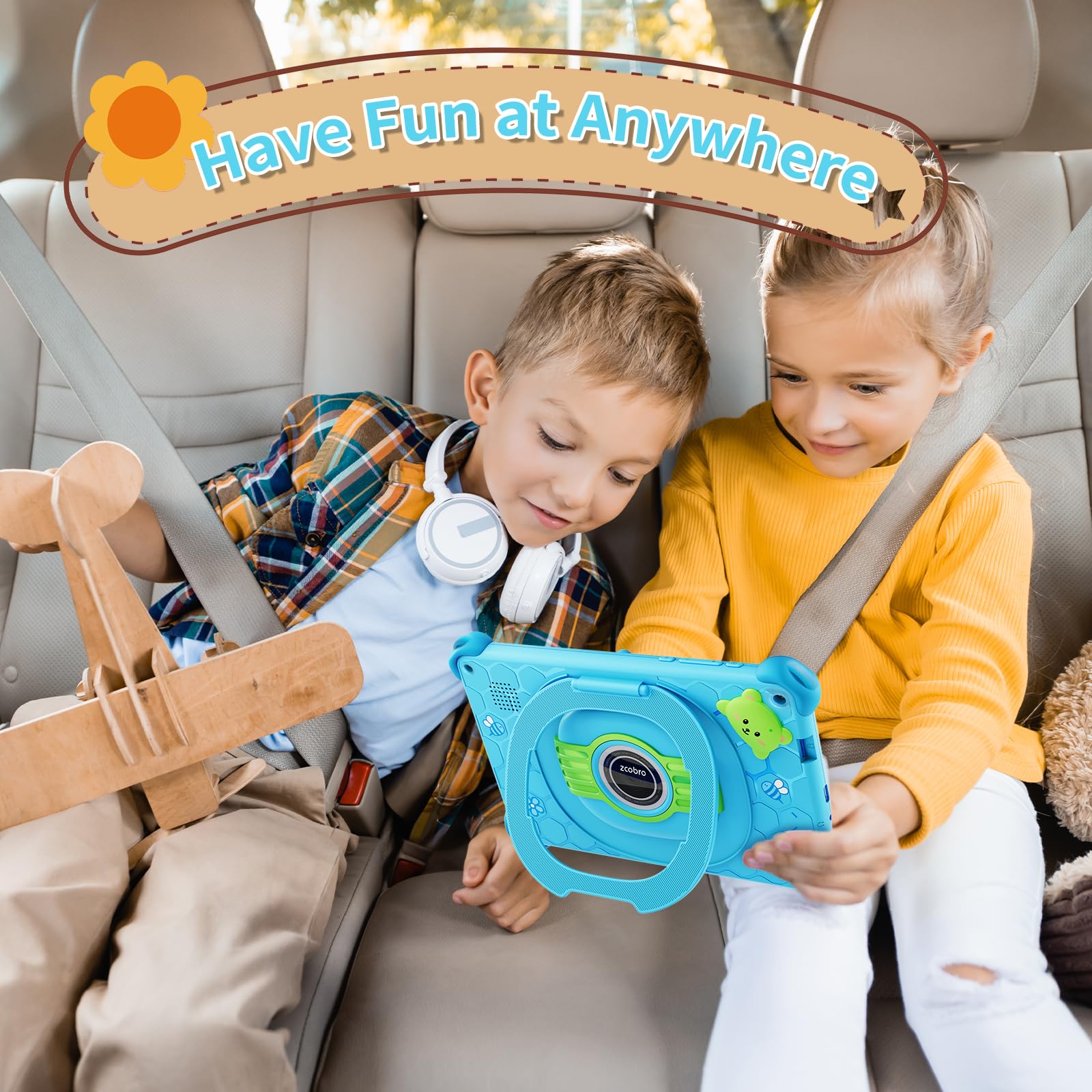 Bebe NEW SELFIE EDITION KIDS STUDY TABLETS 128GB/4GB UNBREAKABLE SCREEN