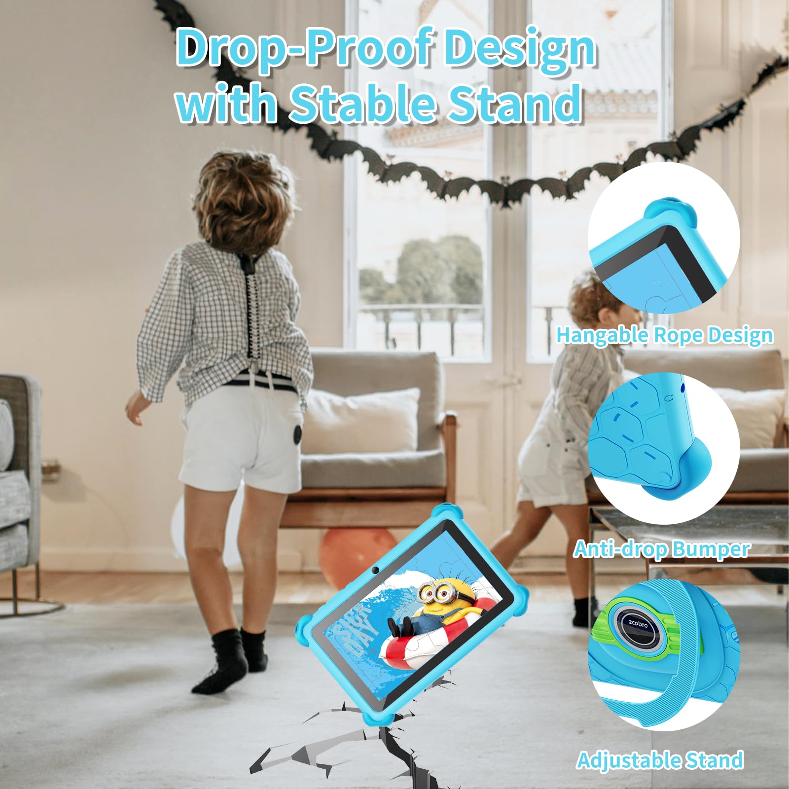 Bebe NEW SELFIE EDITION KIDS STUDY TABLETS 128GB/4GB UNBREAKABLE SCREEN