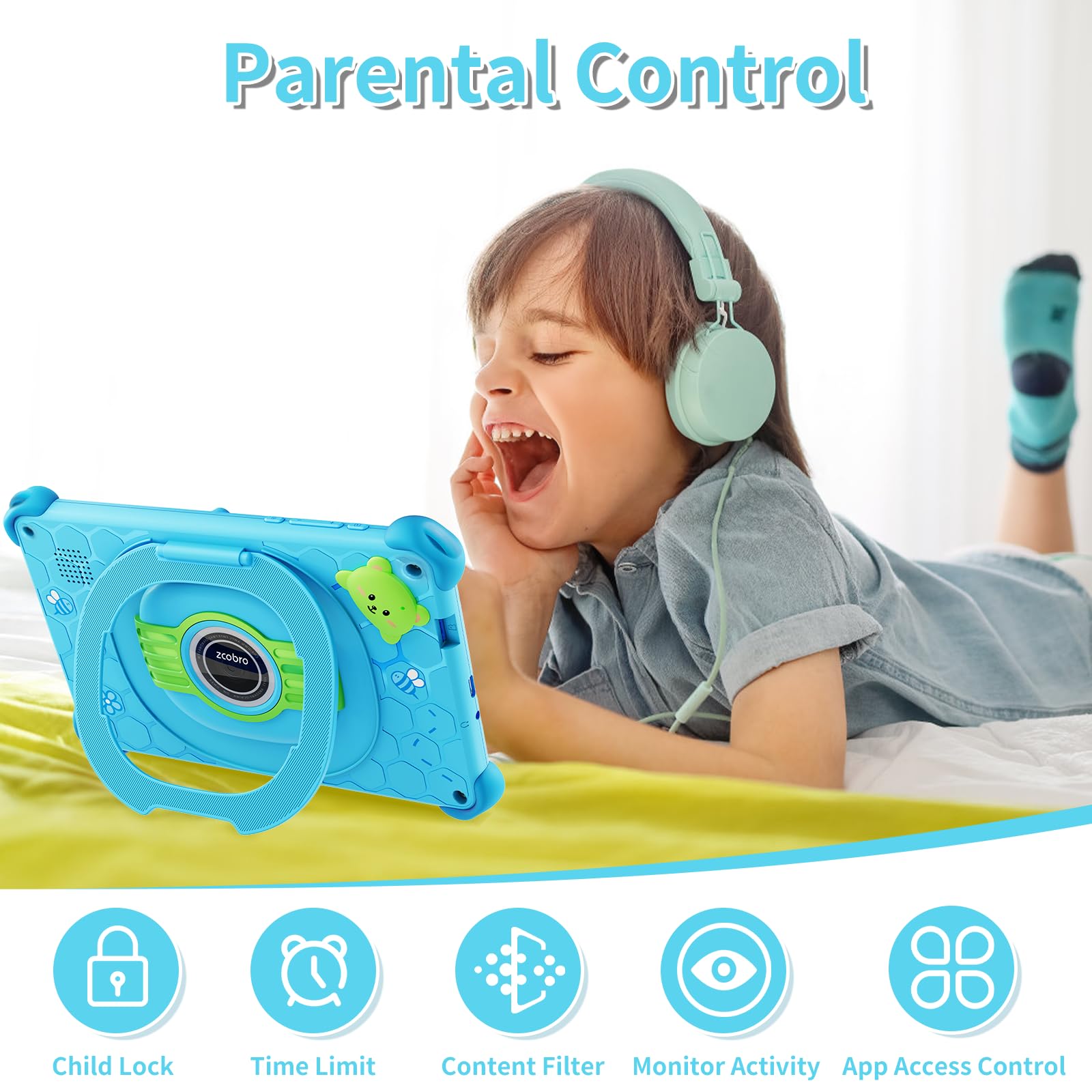 Bebe NEW SELFIE EDITION KIDS STUDY TABLETS 128GB/4GB UNBREAKABLE SCREEN