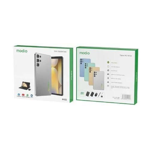 Modio M132 Tablet PC, Display 8"inch, Memory 512GB + 8GB RAM, Battery 5000mah, Camera 13mp+5mp, Dual SIM, Flip case, Keyboard & Touch pen