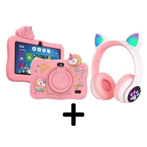 Modio M71 NEW EDITION KIDS TABLET 128GB/6GB WITH RUBBER COVER AND TOUCH PEN+FREE HEADPHONES