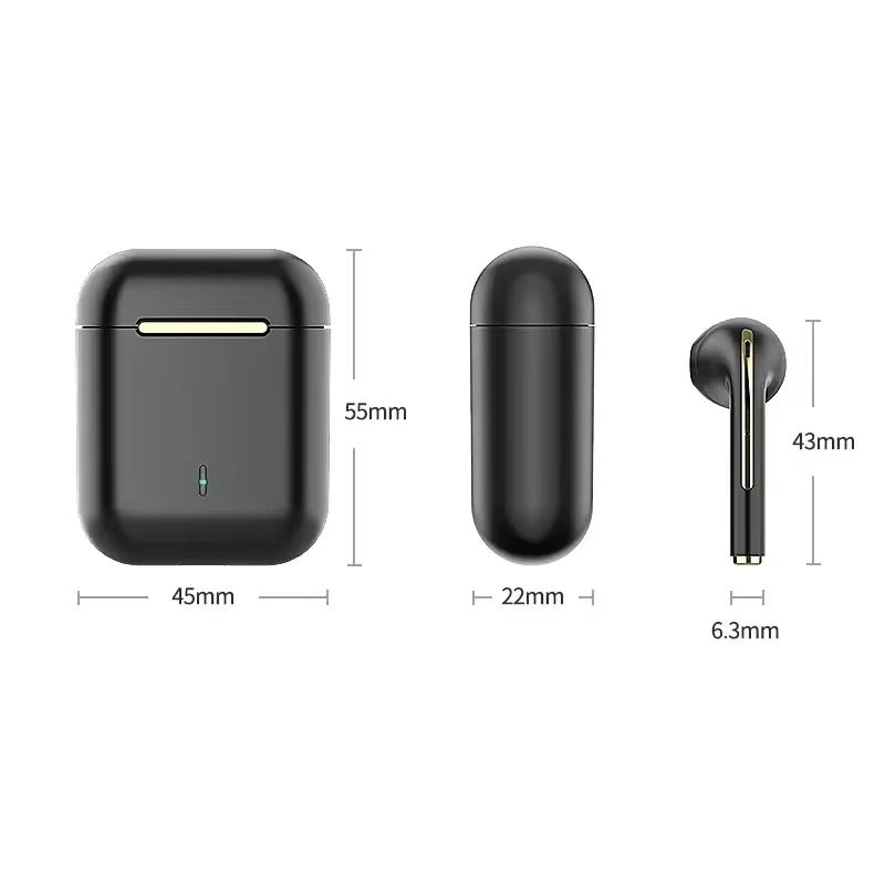 Wireless Earphones J18 In Ear TWS Bluetooth Ture Sport Headphones HiFI Stereo Game Waterproof Headset With Microphone